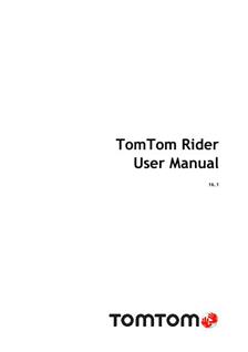 TomTom Rider manual. Camera Instructions.